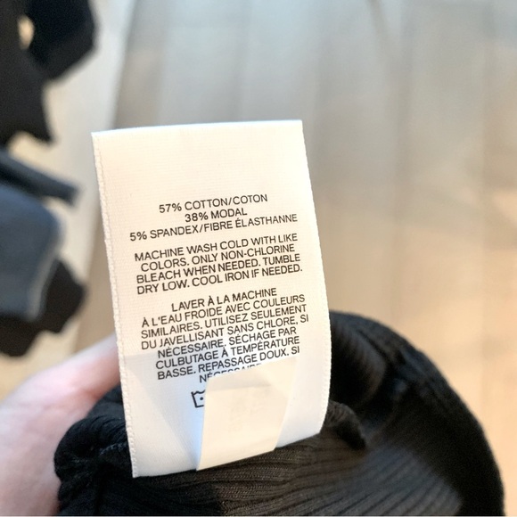 Express Black Ribbed Cage Strappy Ladder Back Bodysuit - Picture 10 of 10